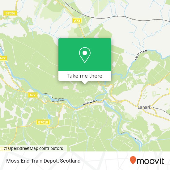 Moss End Train Depot map