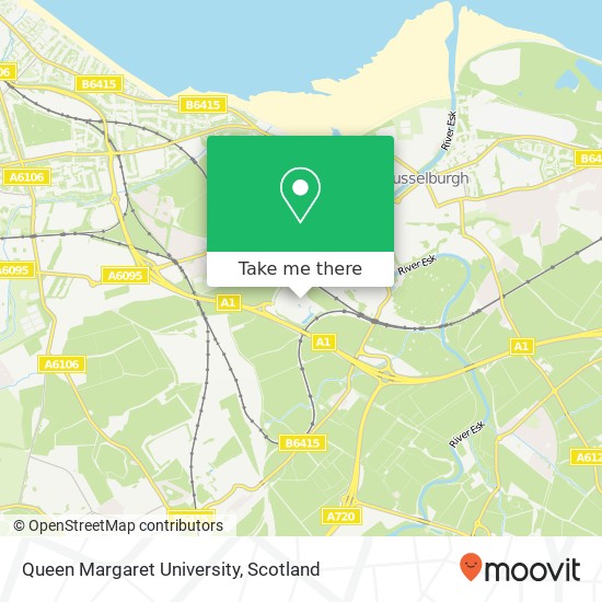 Queen Margaret University map
