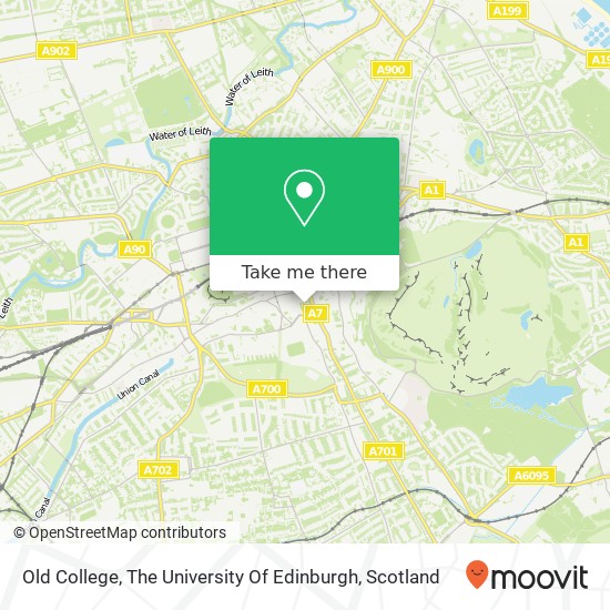 Old College, The University Of Edinburgh map