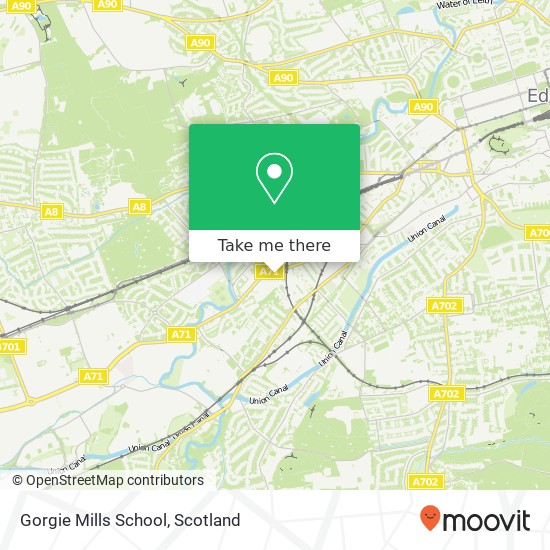 Gorgie Mills School map