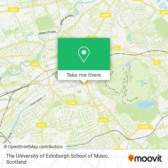 The University of Edinburgh School of Music map