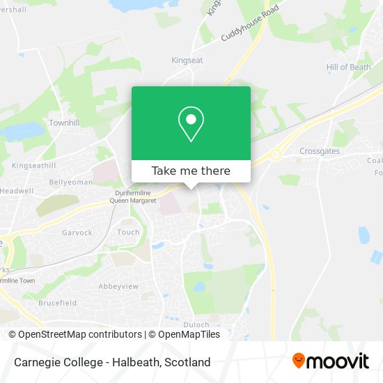 Carnegie College - Halbeath map