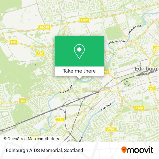 Edinburgh AIDS Memorial map