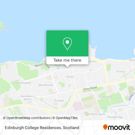 Edinburgh College Residences map
