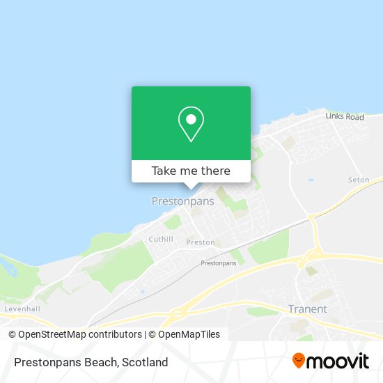 Prestonpans Beach map