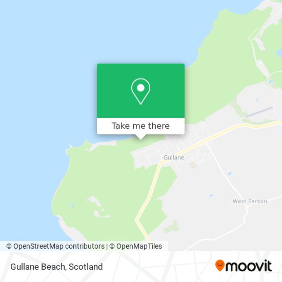 Gullane Beach map