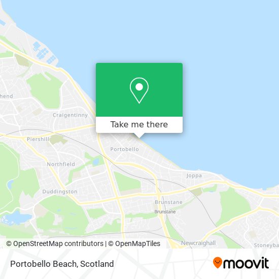 Portobello Beach map
