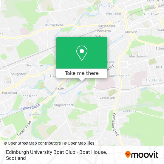 Edinburgh University Boat Club - Boat House map
