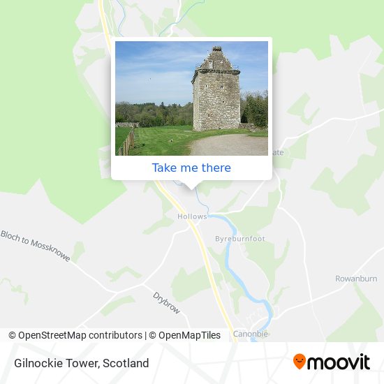 Gilnockie Tower map