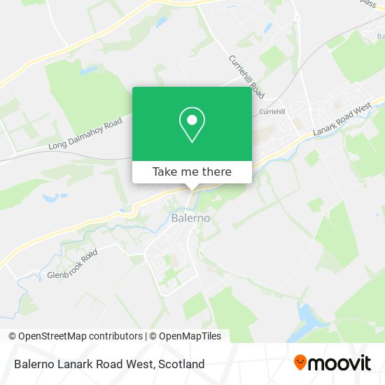 Balerno Lanark Road West map