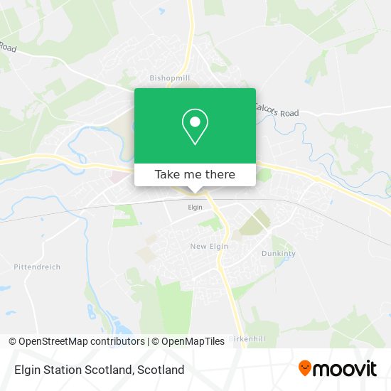 Elgin Station Scotland map