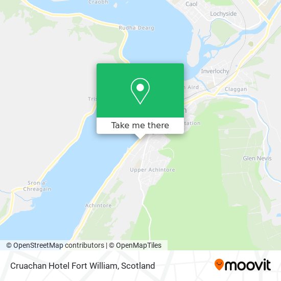 Cruachan Hotel Fort William map