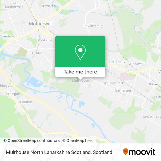 Muirhouse North Lanarkshire Scotland map