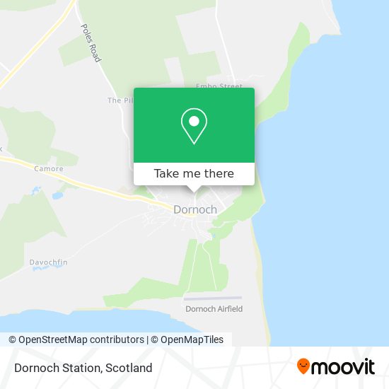 Dornoch Station map