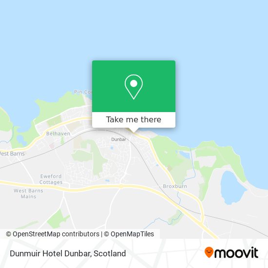 Dunmuir Hotel Dunbar map