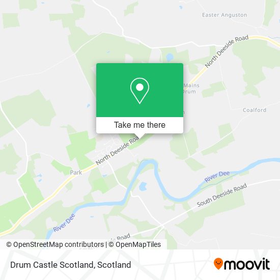 Drum Castle Scotland map