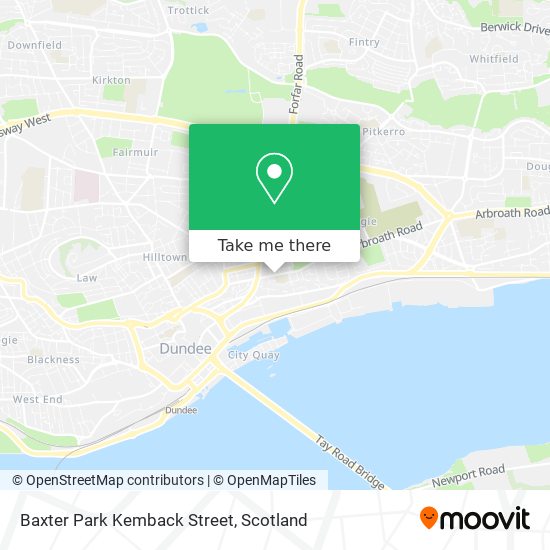 Baxter Park Kemback Street map