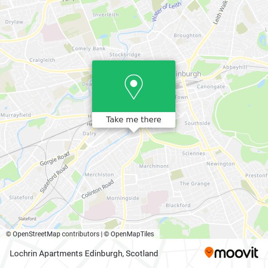Lochrin Apartments Edinburgh map
