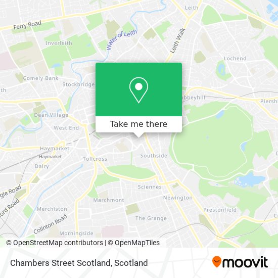 Chambers Street Scotland map