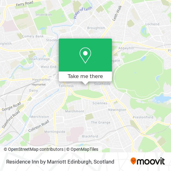 Residence Inn by Marriott Edinburgh map