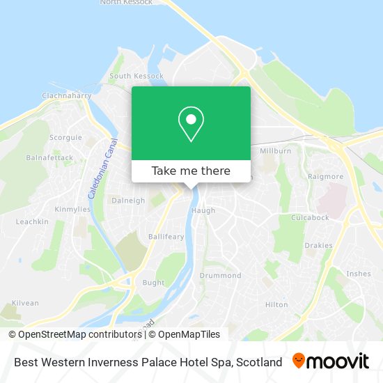Best Western Inverness Palace Hotel Spa map
