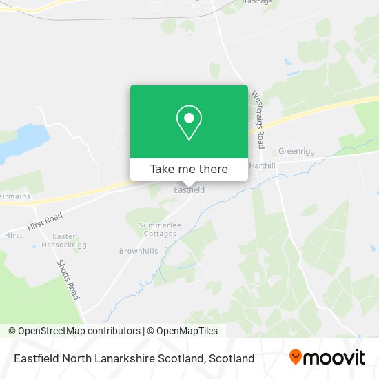 Eastfield North Lanarkshire Scotland map