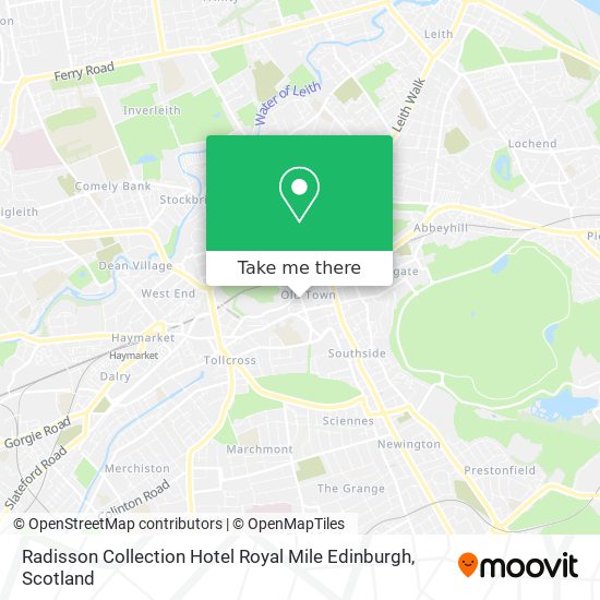 Radisson Collection Hotel Royal Mile Edinburgh map