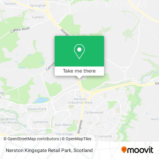 Nerston Kingsgate Retail Park map