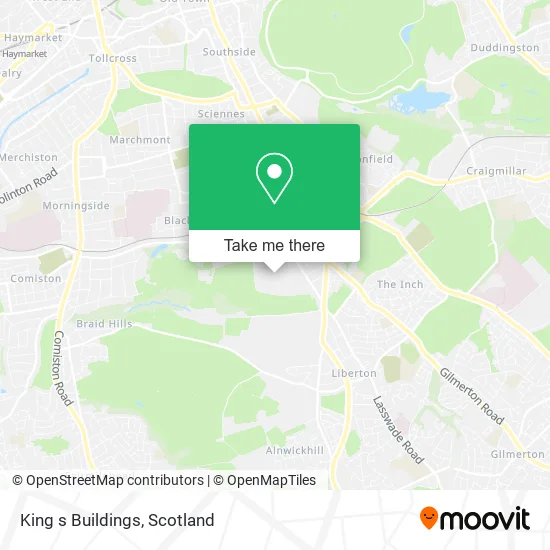 King s Buildings map