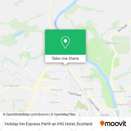 Holiday Inn Express Perth an IHG Hotel map