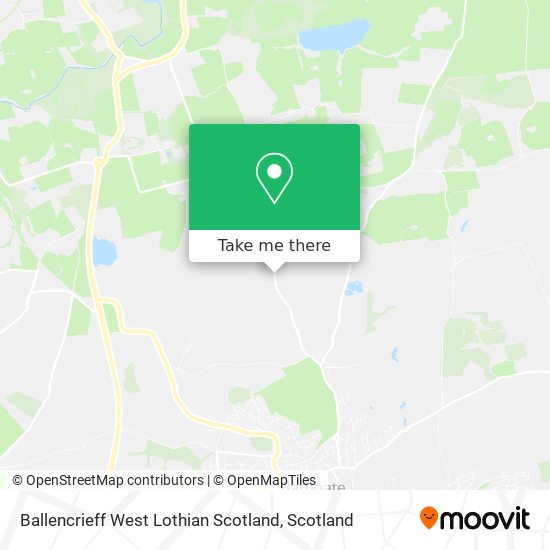 Ballencrieff West Lothian Scotland map