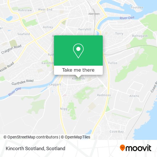 Kincorth Scotland map