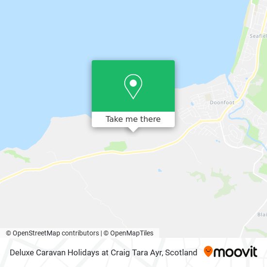Deluxe Caravan Holidays at Craig Tara Ayr map