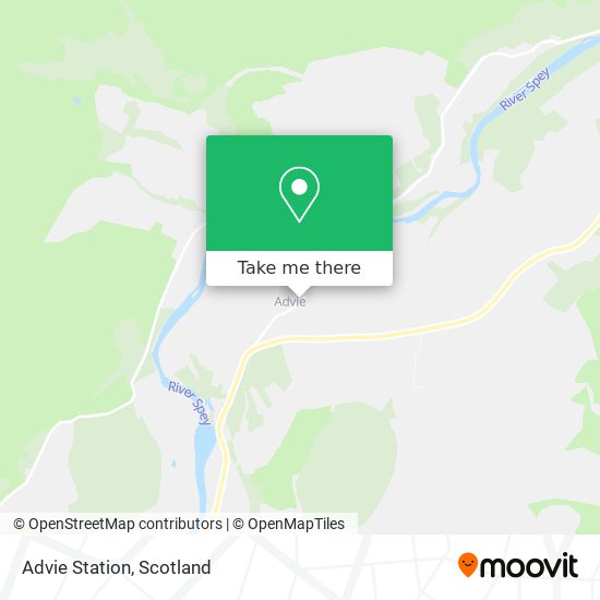 Advie Station map