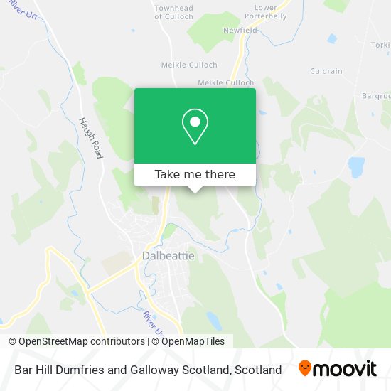 Bar Hill Dumfries and Galloway Scotland map
