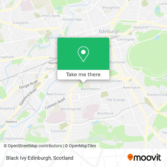 Black Ivy Edinburgh map