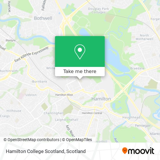 Hamilton College Scotland map