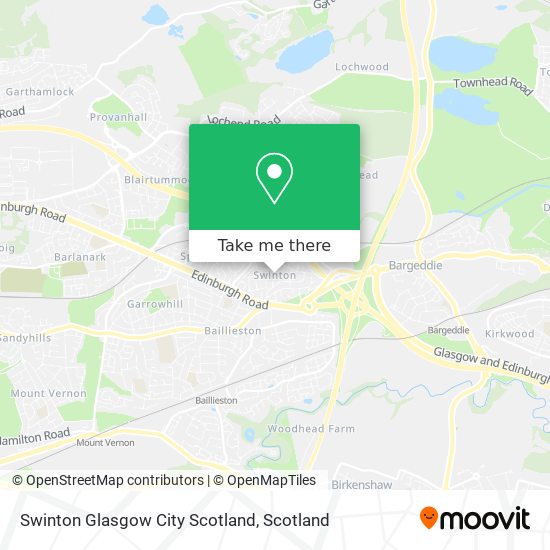 Swinton Glasgow City Scotland map
