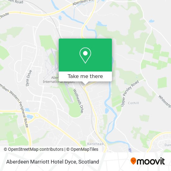 Aberdeen Marriott Hotel Dyce map