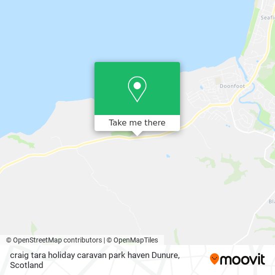 craig tara holiday caravan park haven Dunure map