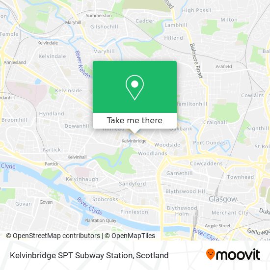 Kelvinbridge SPT Subway Station map