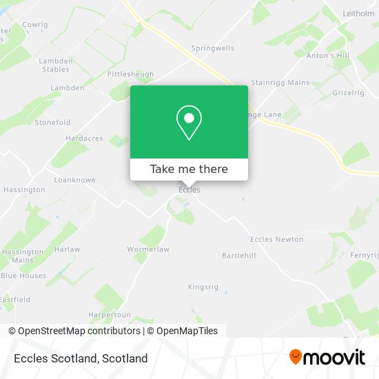 Eccles Scotland map