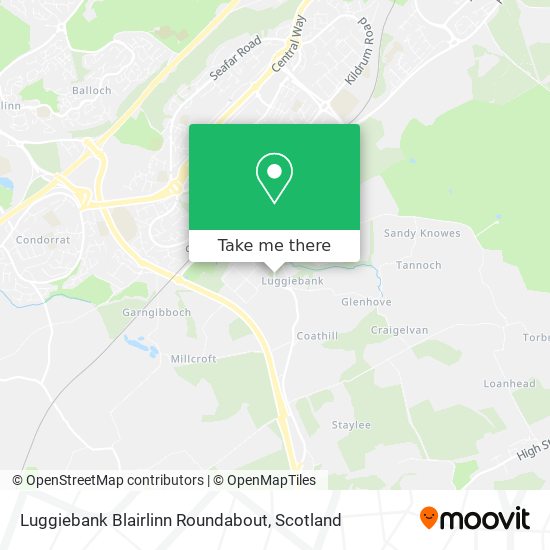 Luggiebank Blairlinn Roundabout map
