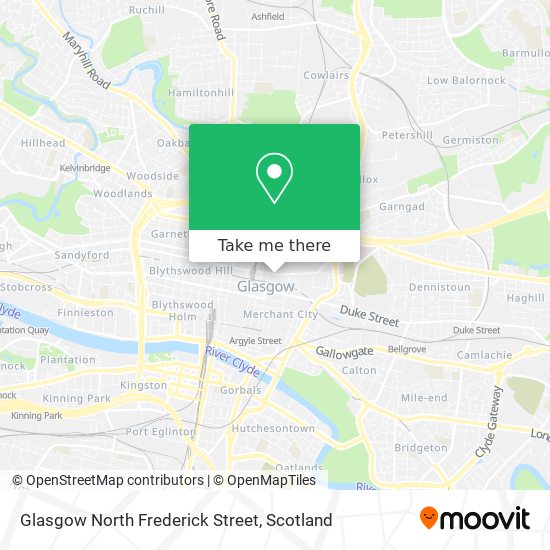 Glasgow North Frederick Street map