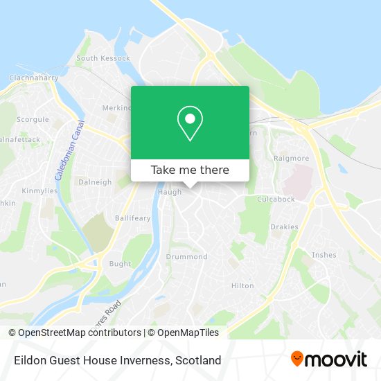 Eildon Guest House Inverness map