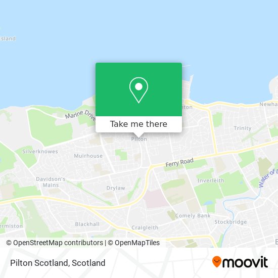 Pilton Scotland map