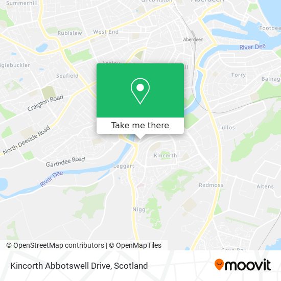 Kincorth Abbotswell Drive map