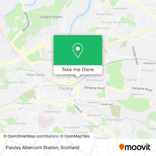 Paisley Abercorn Station map
