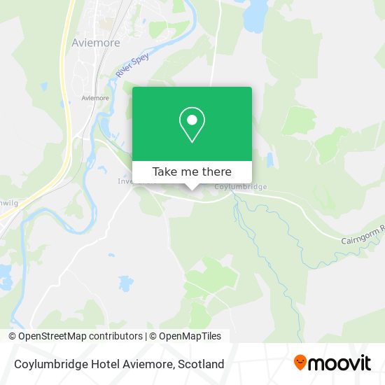 Coylumbridge Hotel Aviemore map