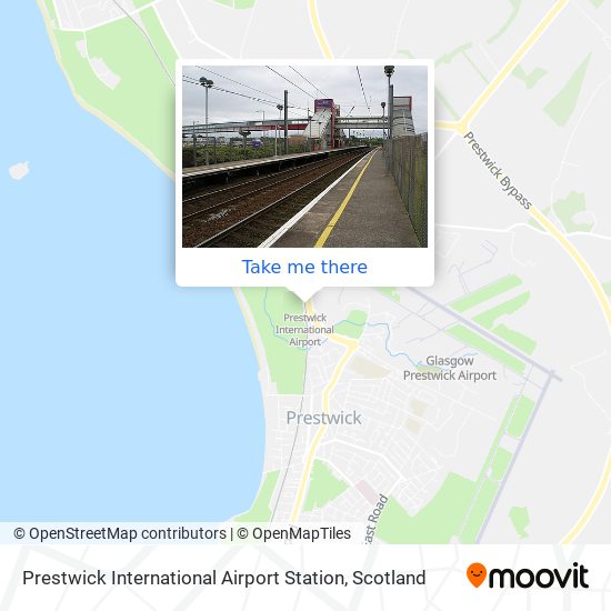 Prestwick International Airport Station map